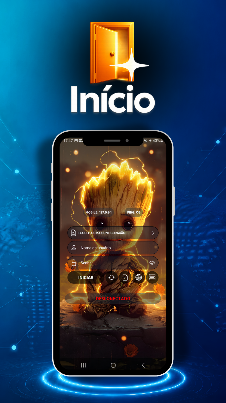 Capa do módulo Início